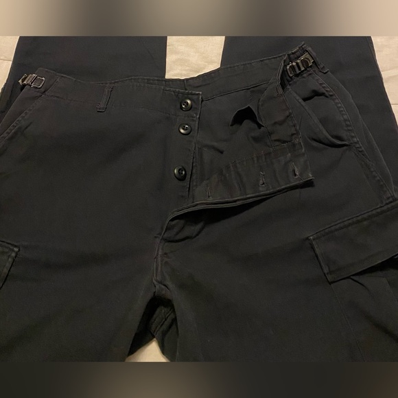 Golden Manufacturing Men’s Vintage Blue Combat Button Fly Cargo Trousers. Size L - Picture 4 of 8